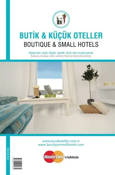 Butik ve Küçük Oteller Kitabı 2011 çıktı!