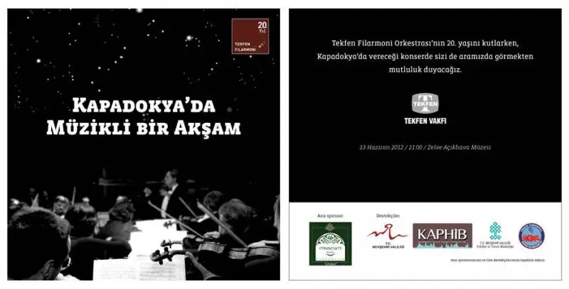 Tekfen Flarmoni Orkestrası konseri - Zelve Açık Hava Müzesi Kapadokya