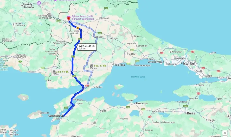 Edirne'ye Nasıl Gidilir?