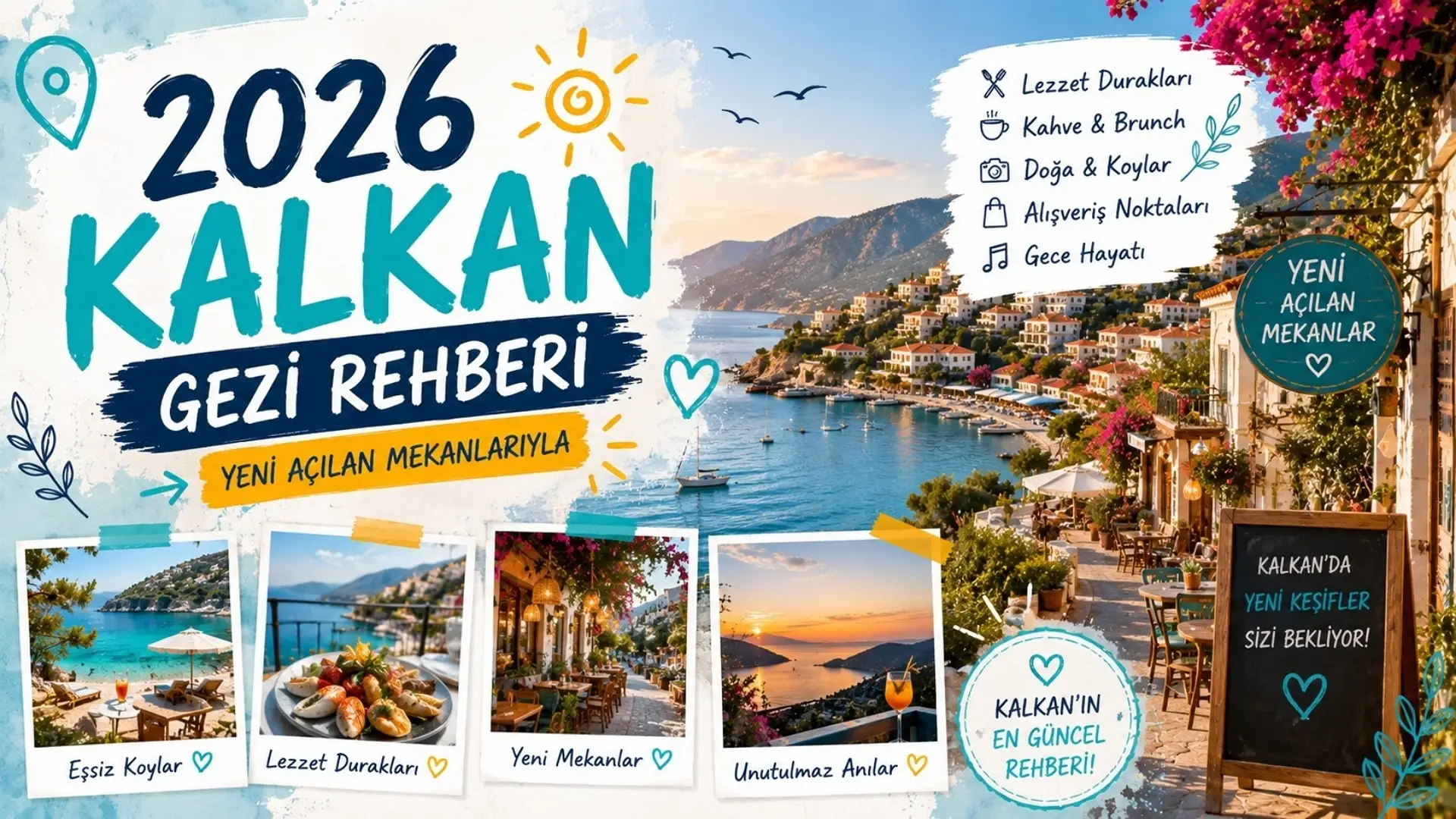 2026 Kalkan Gezi Rehberi (Yeni Açılan Mekanlarıyla)